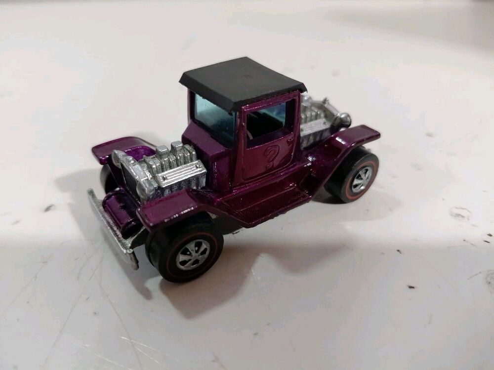 Hot Wheels 1:64 DieCast Red Line 1970 Hong Kong/US T-4-2 Reverse Model T Hot Rod